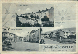 Cr348 Cartolina Saluti Da Rosello Provincia Di Chieti Abruzzo - Chieti