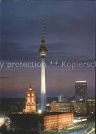 72116697 Berlin Fernsehturm UKW Turm Bei Nacht Berlin - Sonstige & Ohne Zuordnung