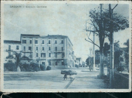 Cr352 Cartolina Sassari  Citta'edificio Garibaldi 1935 - Sassari