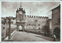 Cr374 Cartolina Saluti Da Capranica Ponte E Castello Degli Anguillara Viterbo - Viterbo