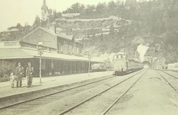 Esneux La Gare Et Le Tunnel (Train à Vapeur – Stoomtrein - Steam Train) - Esneux