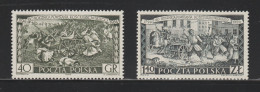 POLOGNE 1954  YT 789 Et 791 ** - Neufs