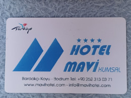 HOTEL KEYS - 2642 - TURKEY - HOTEL MAVI KUMSAL - Cartas De Hotels