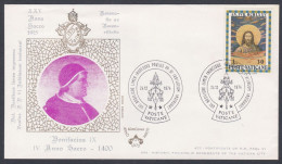 Vatican City 1974 Private Cover Pope Boniface IX, Christianity, Christian, Catholic - Brieven En Documenten