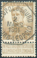 35c. PELLENS, Bdf Droit, Obl. Télégraphique LEOPOLDSBURG BOURG LEOPOLD 2 Mars. 1914.  Superbe  - 22241 - 1912 Pellens