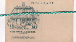 Reclame Kaart, Huis Nagel En Esders, Gand, Maison Des Bateliers, Gent - Gent