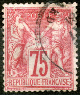 France,1876,YT#71,Sage B/N , 76 C.,cancell,as Scan - 1876-1898 Sage (Tipo II)