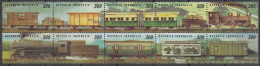 INDONESIEN  1805-1814, 10erBlock, Postfrisch **, Eisenbahn, 1998 - Indonesien