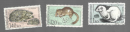 CECOSLOVACCHIA (CZECHOSLOVAKIA) - SG 1682.1687 - 1963  TATRA  PARK: ANIMALS (3 STAMPS OF THE SET)   - USED -  RIF. APP2 - Usados