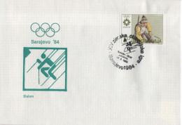 Jugoslavija Yugoslavia 1984 FDC Winter Olympic Games, Sarajevo, Skiing Slalom - FDC
