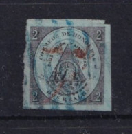 TIMBRE N° 2 DE 2 REAL SURCHARGE ROUGE..TRES RARE OBLITERE .. INTERESSANT TRES BELLE COTE - Honduras