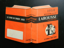 1959 NOUVEAU PETIT LAROUSSE ILLUSTRE               CALENDRIER - Tamaño Pequeño : 1941-60