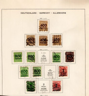 Deutsches Reich 297 - 312 Ex  Ziffern  Mit Neuem Wertaufdruck Gestempelt Used - Used Stamps