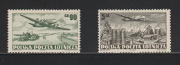 POLOGNE 1952  Avions De Transport YT PA29 Et 31 ** - Unused Stamps