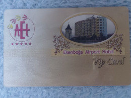 HOTEL KEYS - 2647 - TURKEY - ESENBOGA AIRPORT HOTEL - Hotel Keycards