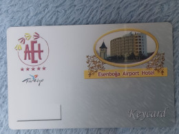 HOTEL KEYS - 2649 - TURKEY - ESENBOGA AIRPORT HOTEL - Hotel Keycards