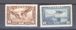 Canada  -  Avion  :  Yv  5-6  * - Airmail