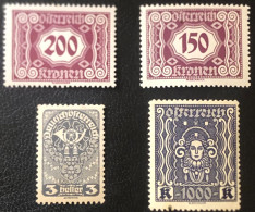 AUSTRIA STAMPS 1920S - Nuovi