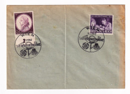 Lettre 1942 Autriche Austria Osterreich Wien Mozart IIIe Reich Tag Der Briefmarke Deutsches Reich - Brieven En Documenten