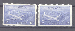 Canada  -  Avion  :  Yv  12-12a  * - Poste Aérienne