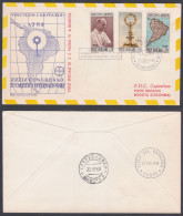 Vatican City 1968 Private Cover Pope Paul VI, International Eucharistic Congress, Colombia, Christianity, Christian - Storia Postale