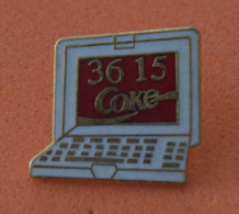 Pin's 3615 Coke Blanc - Coca Cola - LTO PARIS - Coca-Cola