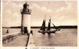 Camaret   P29   CPA 9X14          Entrée D'une Goélette ( Phare ) - Camaret-sur-Mer