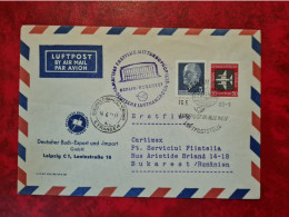 LETTRE 1963 BERLIN ERSTFLUG TURBOPROP BERLIN BUKAREST BUCAREST - Sonstige & Ohne Zuordnung
