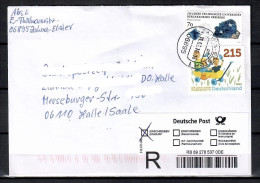 MiNr. 3158 + 3198, 175 J. Erster Kindergarten In Deutschland, Auf Portoger. E-Brief Von Zahna Nach Halle; B-681 - Storia Postale