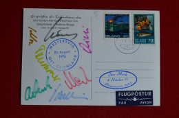 1976 German Greenland Expedition Signed Herrligkoffer + 6 Climbers Mountaineering Himalaya Alpinism  Escalade - Sportspeople