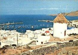 72115446 Myconos Hafen Windmuehle Myconos - Greece