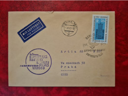 LETTRE 1963 BERLIN ERSTFLUG INTERFLUG BERLIN PRAG - Sonstige & Ohne Zuordnung