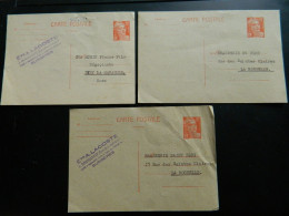 SURGERES             DISTILLERIE ALBERT LACOSTE COGNAC       Lot De 3 CARTES DE COMMANDES AUS FOURNISSEURS - Surgères