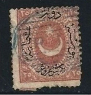 ● TURKIYE 1869 /73 ֍ MEZZALUNA E STELLA ● N. 24 Usato ● Dent. 13 1/2 ● Cat. 130 € ● Lotto N. 818 ● - Used Stamps