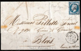 Lettre Poitiers 1861 (( Vienne )) - 1862 Napoleon III