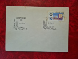 LETTRE 1969 FLAMME ALTENBURG 20 JAHRE AG PHILATELIE - Autres & Non Classés