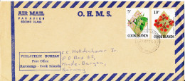 Cook Islands Cover O.H.M.S Sent To Norway 21-5-1971 Topic Stamps - Cook