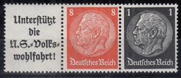 DR W 65, Postfrisch *, Hindenburg, 1936/37 - Se-Tenant