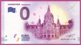 0-Euro XEPC 01 2017 HANNOVER - NEUES RATHAUS S-11 XOX - Privatentwürfe