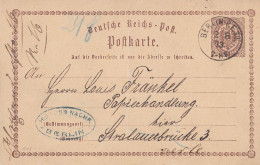 DR Ganzsache K1 Berlin P.E.39  2.8.73 - Storia Postale