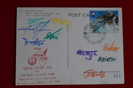 "Nepal 1986 Signed SPORT AID Expedition Everest Himalaya Mountaineering Escalade Alpinisme - Sportlich