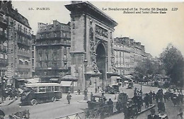 CPA Paris Le Boulevard Et La Porte St-Denis - Distretto: 10