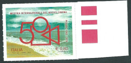 Italia 2015; Mostra Internazionale Del Nuovo Cinema Di Pesaro; Francobollo Di Bordo A Destra - 2011-20: Mint/hinged