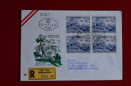 1970 Fdc Austria Wandern Und Bergsteigen Mountainering Alpes Alpinisme Escalade Montagne - Bergen