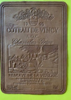 19926 - RARE étiquette En Cuir Réserve De La Vénerie Coteau De Vincy 1995 Suisse - Andere & Zonder Classificatie