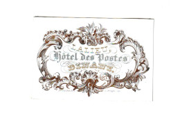 Carte De Visite Porcelaine - " Hôtel Des Postes  " LALIEU    à  DINANT   1840...1850  ( B370) - Cartes De Visite