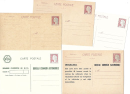 ENTIER POSTAL 0,25 C DECARIS TSC REPIQUAGE NEUF Privé  RARE Pointillé !! Carte Postale ,automobile, Expertise - Overprinter Postcards (before 1995)