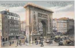 CPA Paris Porte St-Denis Vue Prise Des Boulevards - Arrondissement: 10