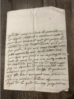 Lettre Du Colonel Jean Baptiste De Nocey 1718 Briançon - Documents Historiques