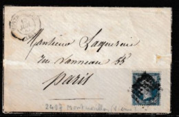 Lettre Montmorillon 1867 (( Vienne )) - 1862 Napoleon III